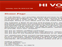 Tablet Screenshot of hivoltelectric.com